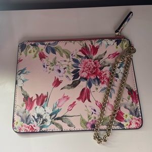 New Aldo Floral Clutch/Wristlet Bag